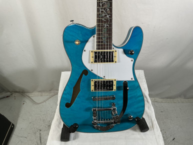Used ZUWEI CUSTOMSHOP THINLINE TELE T Type Electric Guitar Blue 6
