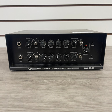 Warwick LWA 1000 Black ベースアンプヘッド 動作品 Used Warwick LWA 1000 Bass Amplifier Head