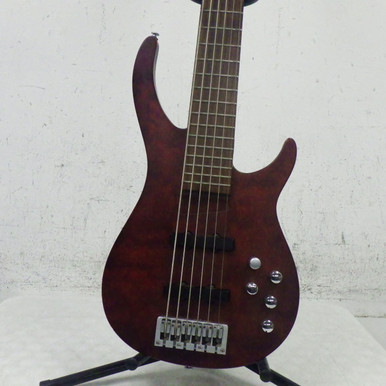 Used Rogue LX406 6-STRING BASS J Type Bass Guitar Red 6-String