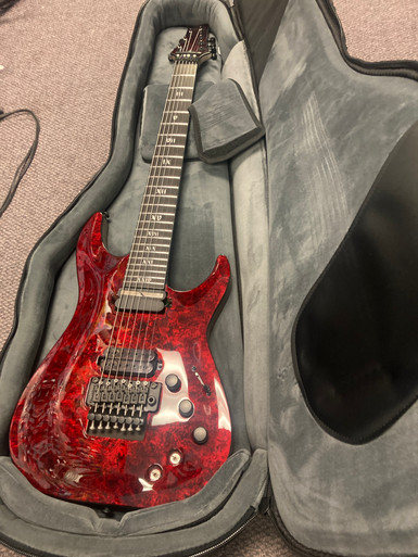 Used Schecter C-7 FR-S APOCALYPSE Modern Metal Electric Guitar Red