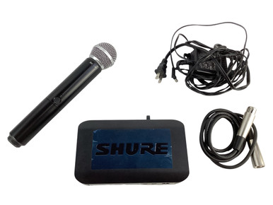 Used Shure BLX4 H10-SM58 WIRELESS MIC SET W/ALL Wireless Microphone