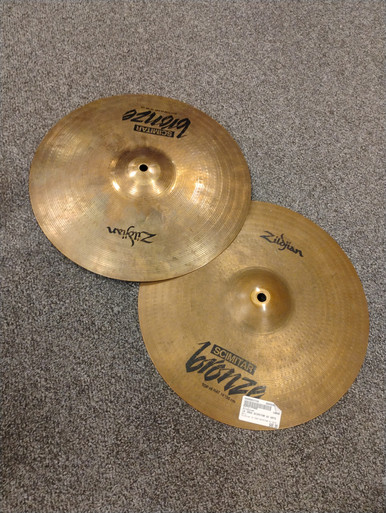 Used Zildjian 14 INCH SCIMITAR HI HATS Hi Hat Cymbals 14