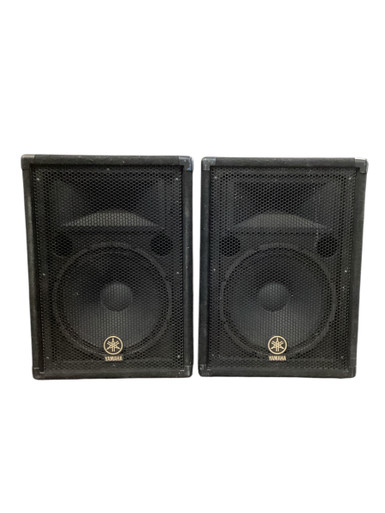 Used Yamaha BR12 SPEAKERS PAIR Passive Full Range Speaker Cabinet