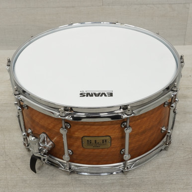 Used Tama SLP BOLD SPOTTED GUM SNARE Wood Snare Drum 14