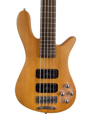 Used Warwick ROCKBASS STREAMER STD 5-STR W/BAG Bass Guitar Natural