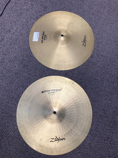 その他 HAT15-039L Used Zildjian 15 NEW BEAT HI HATS Hi Hat Cymbals 15