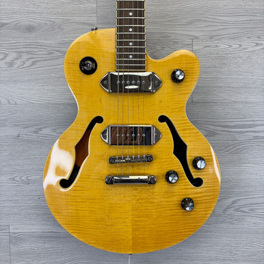 Used Epiphone WILDKAT STUDIO AN Semi-Hollow Electric Guitar Yellow