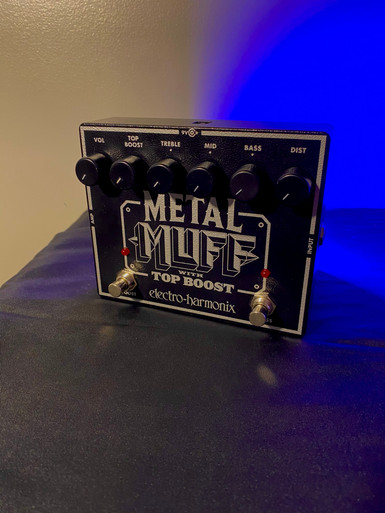 Used Electro Harmonix (E/H) METAL MUFF W/TOP BOOST Distortion Pedal