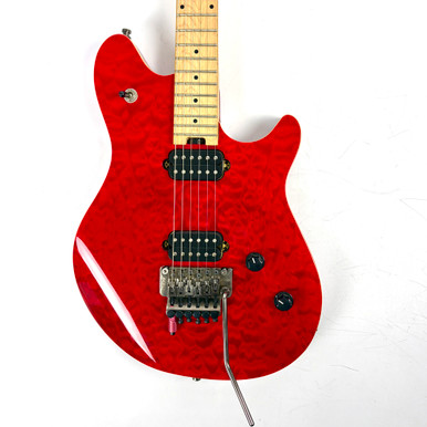 Used EVH Wolfgang WG Standard QM Electric Guitar Red 6-String