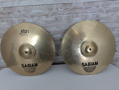 Used Sabian 14 XSR HI HATS Hi Hat Cymbals 14