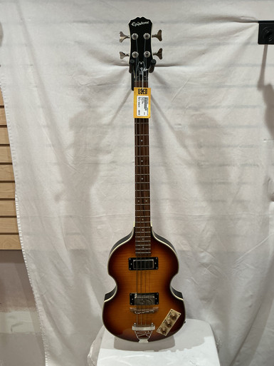 Used Epiphone VIOLA BASS Bass Guitar Cherry Sunburst 4-String
