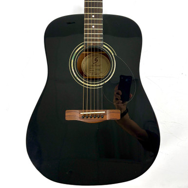 Used Samick D-1/BK Acoustic Guitar Black