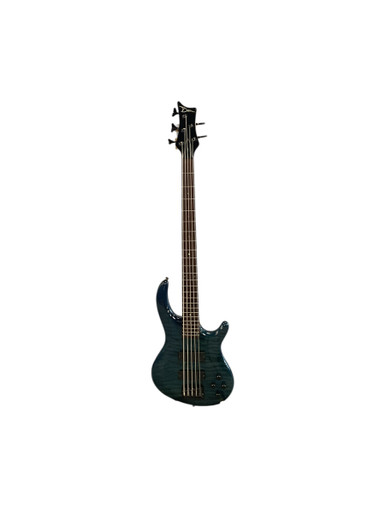 Used Dean EDGE Q5 Bass Guitar Blue 5-String