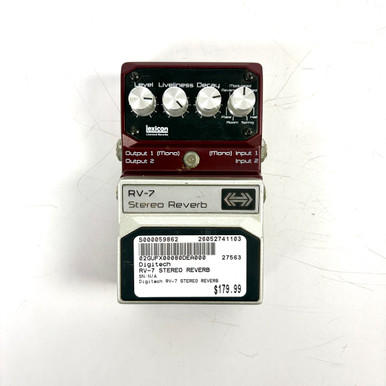 Used Digitech RV-7 Stereo Reverb Pedal