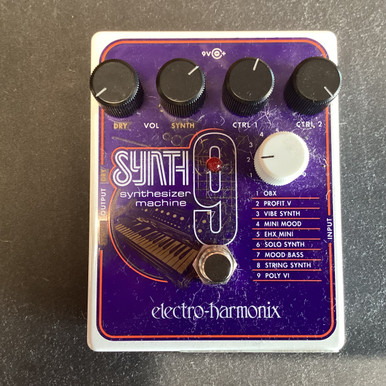 Used Electro Harmonix (E/H) SYNTH 9 Guitar Effects Pedal