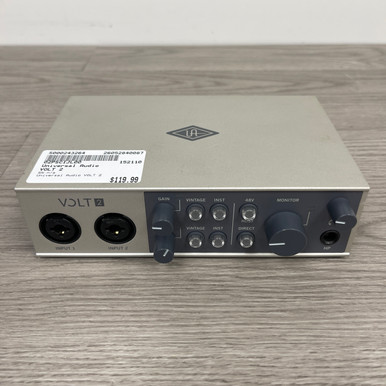 Used Universal Audio VOLT 2 Computer Interface 2 A/D Recording Inputs