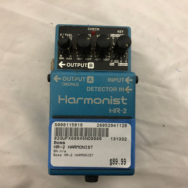 Used Boss HR-2 HARMONIST Guitar Effects Pedal