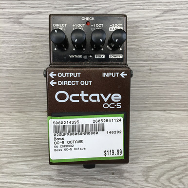 Used Boss OC-5 OCTAVE Octave Pedal