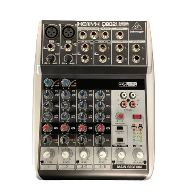 Used Behringer XENYX 802 USB Mixer