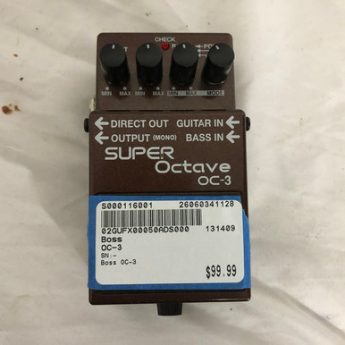 Used Boss OC-3 Octave Pedal