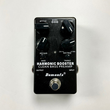 Used Demonfx Harmonic Booster Clean Bass Pre-Amp Pedal