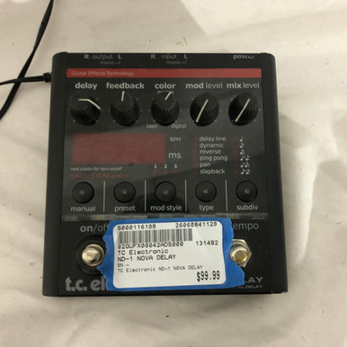 Used TC Electronic ND-1 NOVA DELAY Delay Pedal