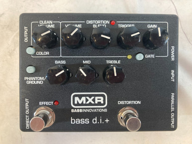 Used MXR BASS DI+ Bass Pre-Amp Pedal