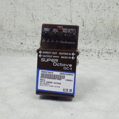 Used Boss OC-3 SUPER OCTAVE Pitch Pedal
