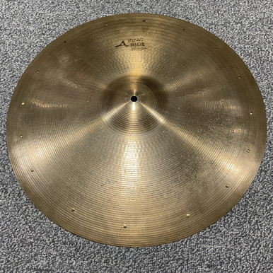 Used ZILDJIAN A 20 INCH PING RIDE with RIVETS Ride Cymbal