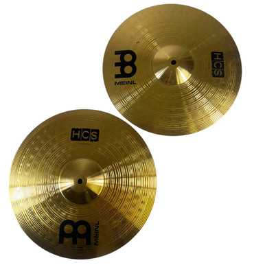 Used Meinl HCS 14 HI HATS Hi Hat Cymbals 14 Used Meinl HCS 14 HI HATS Hi Hat Cymbals 14