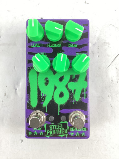 Used STEEL PANTHER 1987 DISTORTION/DELAY Distortion Pedal Used STEEL PANTHER 1987 DISTORTION/DELAY Distortion Pedal
