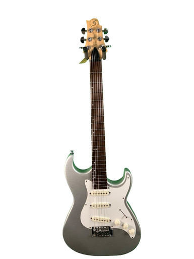 Used Samick GREG BENNETT MALIBU S Type Electric Guitar Silver/Gray