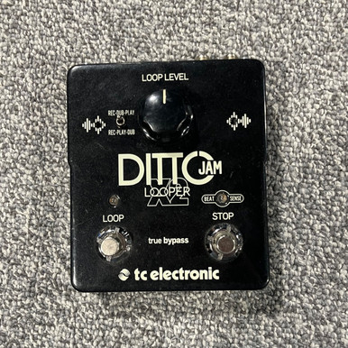 Used TC ELECTRONIC DITTO JAM X2 LOOPER Guitar Pedal