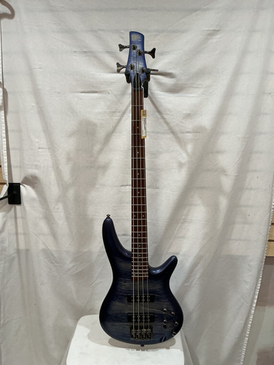Used Ibanez SDGR SR300E Bass Guitar Blue 4-String