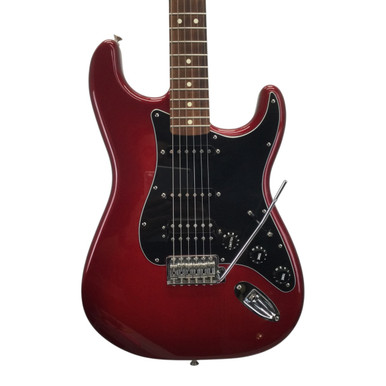 Used Fender 2017 Standard Strat HSS S Type Electric Guitar Red 6