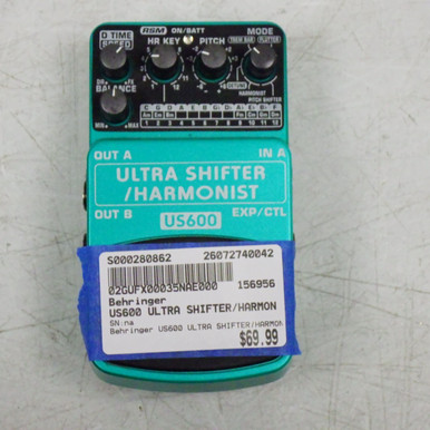 Used Behringer US600 ULTRA SHIFTER/HARMONIST Pitch Pedal