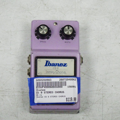 Ibanez CS-9 Chorus エフェクター 紫色 Used Ibanez CS 9 STEREO CHORUS Vintage Chorus Pedal