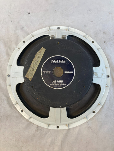 Used Altec 421-8H 8 Ohms Raw Speaker