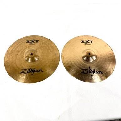Used Zildjian 14 ZXT SOLID HI HATS Hi Hat Cymbals 14