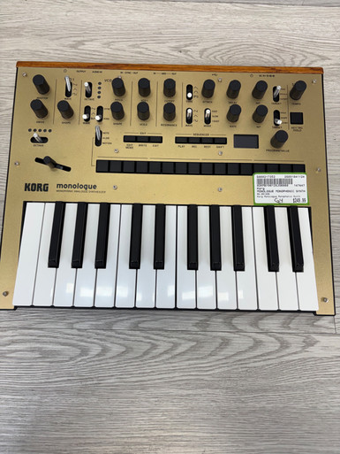 Used Korg MONOLOGUE MONOPHONIC SYNTH 25-Key Synthesizer 25-Key