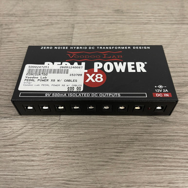 Used Voodoo Lab PEDAL POWER X8 W/ CABLES Pedal Power Supply