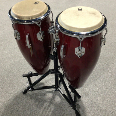若者に人気のブランド TOCA Used KAMAN World Percussion World STAND WITH CONGAS RED パーカッション・打楽器
