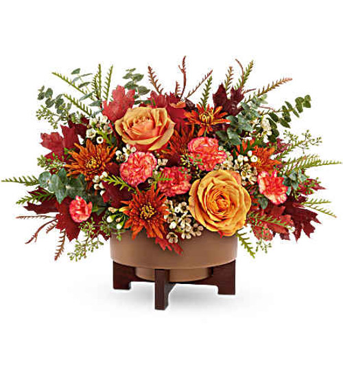 Teleflora's Modern Copper Centerpiece Teleflora's Modern Copper Centerpiece