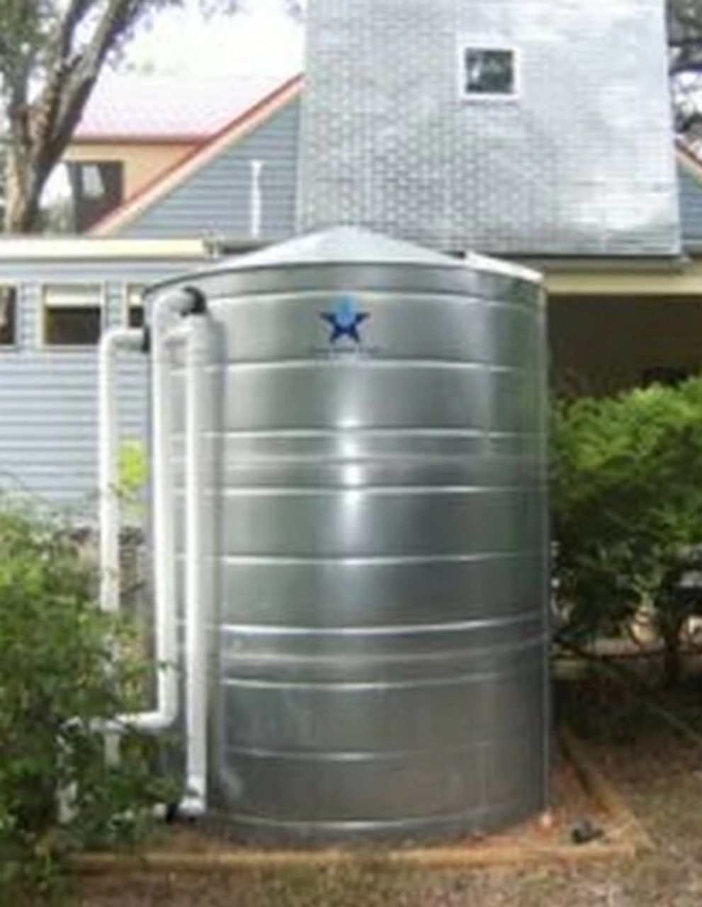 Large - Round Galvanized Steel Water Storage Tank