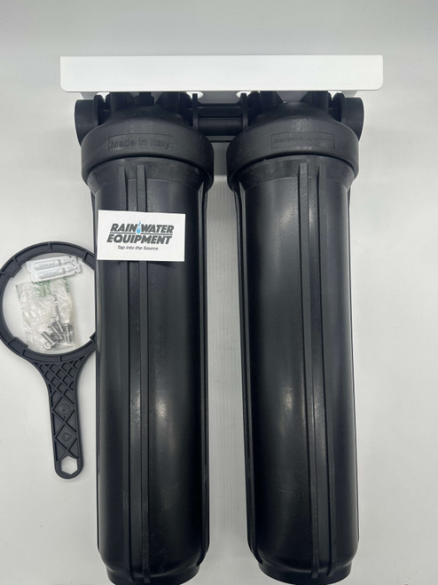 4 1/2" x 20" Double Big Black Housings, Bracket & Wrench (160033)