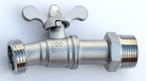 3/4″ Stainless Steel Hose Bibb – (Faucet Spigot Tap) 1o Degree