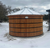 21,327 Gallon - Wooden Water Storage Tank - 11,280 gallon size shown after snowfall.