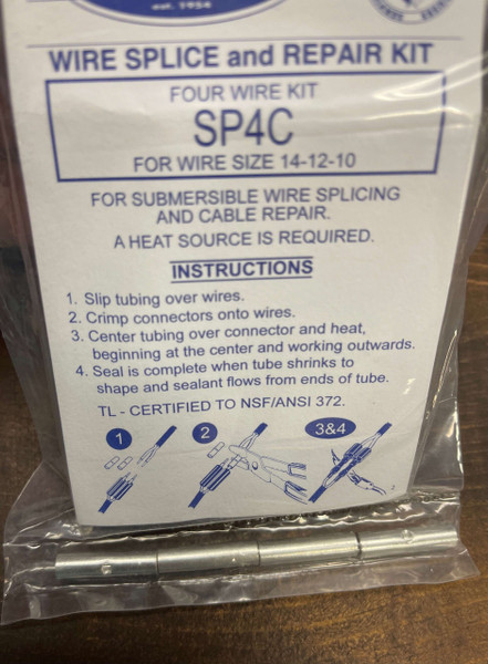 Four Wire Splice Kit - Wire Size 14-12-10 (SP4C)