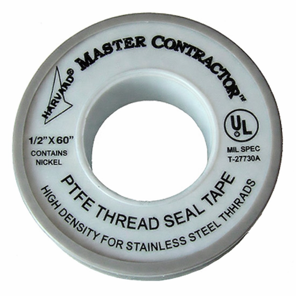 Stainless Steel Thread Tape 1/2” x 60” PTFE (HTST60-1/2SS)