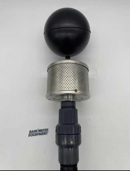 2" Stainless Steel High Flow Floating Filter w/ Check Valve (Hose Optional)(FIF-2-INCH-CV-MBSA2-NSF-51)